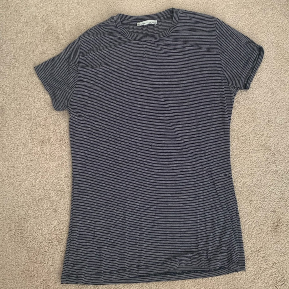 Zara Navy Stripped T-Shirt size Small